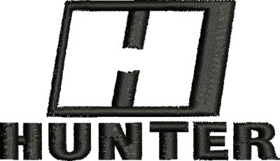 Hunter "H" Logo - Black
